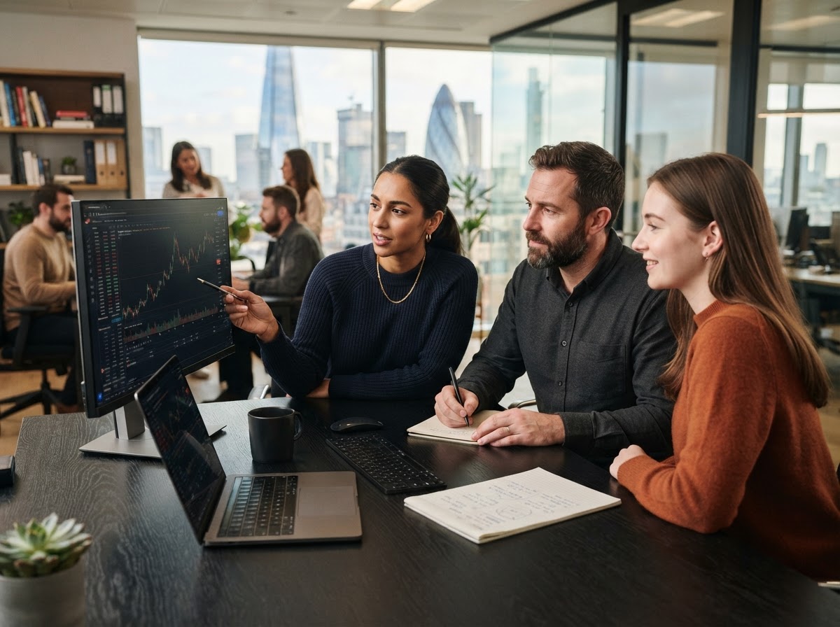 Rhodeum Profits team environment focused on quantitative data analysis